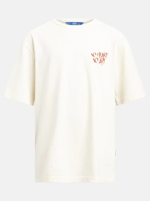 T-shirt z nadrukiem Redefined Rebel mleczny