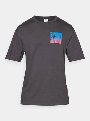 T-shirt z nadrukiem Reebok czarny
