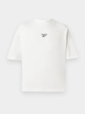 T-shirt z nadrukiem Reebok biały
