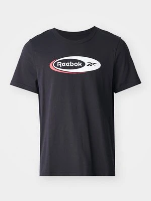 T-shirt z nadrukiem Reebok czarny