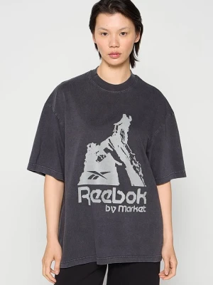 T-shirt z nadrukiem Reebok czarny
