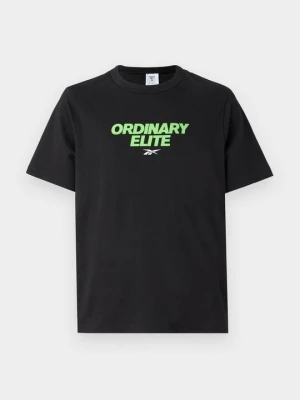 T-shirt z nadrukiem Reebok czarny
