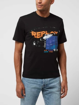 T-shirt z nadrukiem Replay