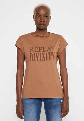 T-shirt z nadrukiem Replay