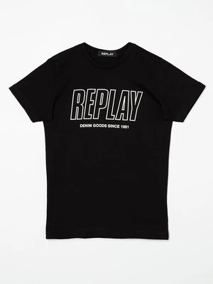 T-shirt z nadrukiem Replay