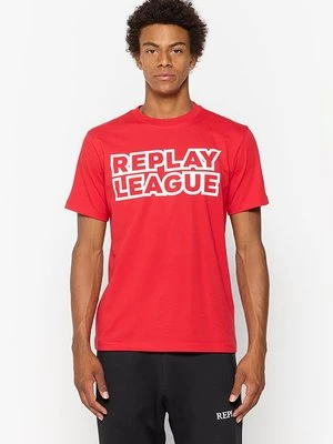 T-shirt z nadrukiem Replay