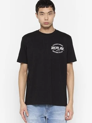 T-shirt z nadrukiem Replay