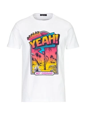 T-shirt z nadrukiem Replay