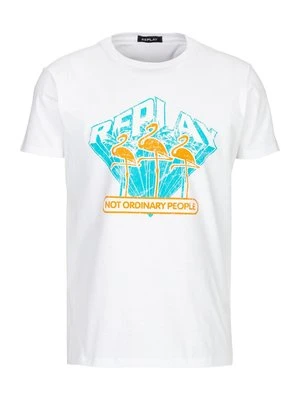 T-shirt z nadrukiem Replay