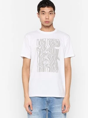 T-shirt z nadrukiem Replay