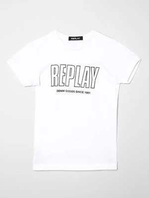 T-shirt z nadrukiem Replay