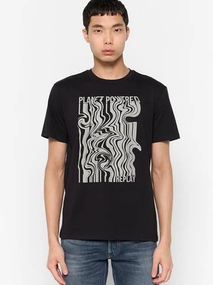 T-shirt z nadrukiem Replay
