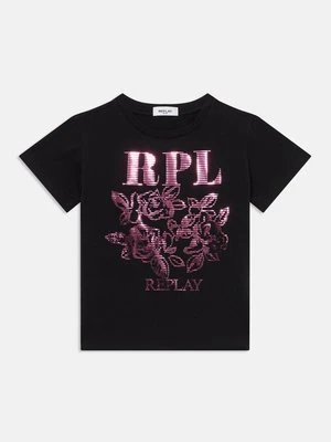 T-shirt z nadrukiem Replay
