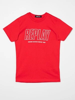 T-shirt z nadrukiem Replay