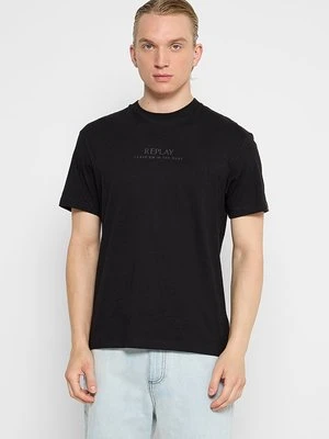 T-shirt z nadrukiem Replay