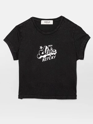 T-shirt z nadrukiem Replay