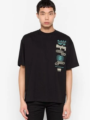T-shirt z nadrukiem Replay
