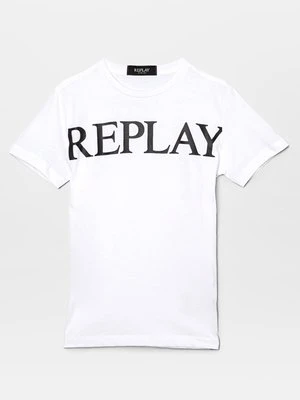 T-shirt z nadrukiem Replay