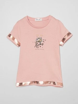 T-shirt z nadrukiem Replay