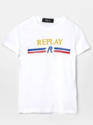 T-shirt z nadrukiem Replay