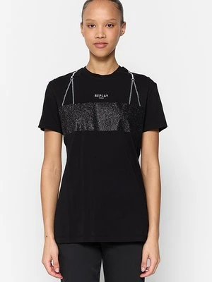 T-shirt z nadrukiem Replay