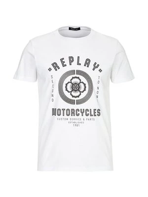 T-shirt z nadrukiem Replay