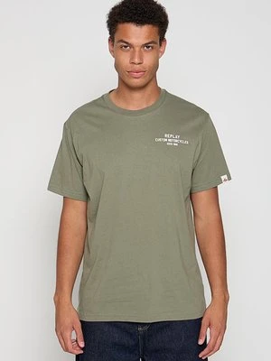 T-shirt z nadrukiem Replay