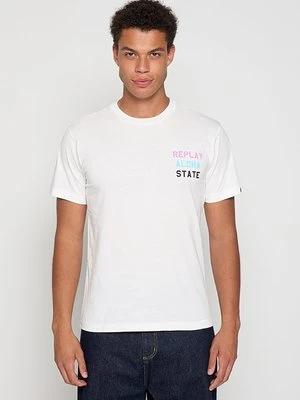 T-shirt z nadrukiem Replay