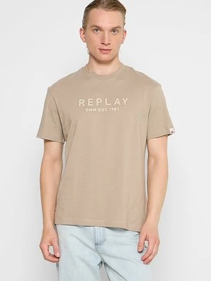 T-shirt z nadrukiem Replay