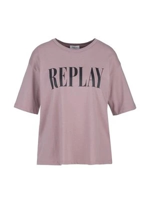 T-shirt z nadrukiem Replay