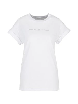 T-shirt z nadrukiem Replay