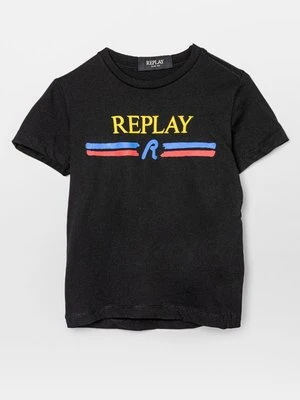 T-shirt z nadrukiem Replay