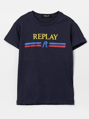T-shirt z nadrukiem Replay