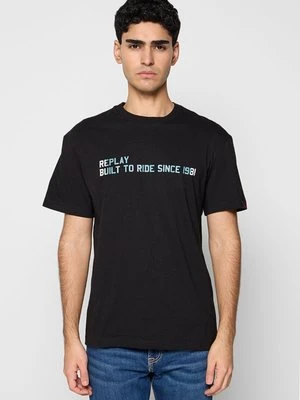 T-shirt z nadrukiem Replay