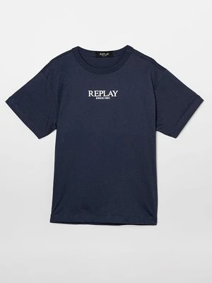 T-shirt z nadrukiem Replay
