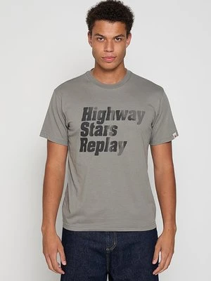 T-shirt z nadrukiem Replay