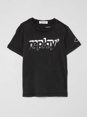 T-shirt z nadrukiem Replay