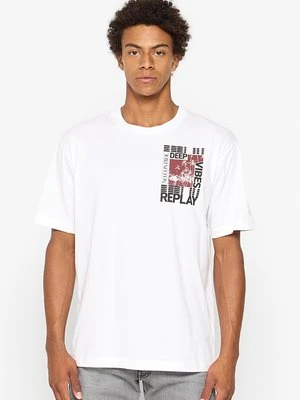 T-shirt z nadrukiem Replay