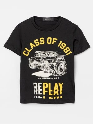 T-shirt z nadrukiem Replay