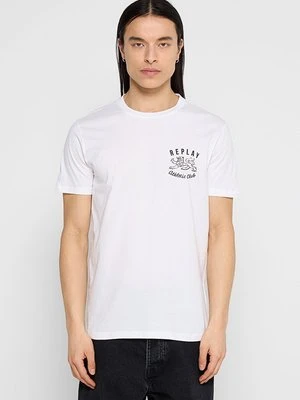 Zdjęcie produktu T-shirt z nadrukiem Replay biały