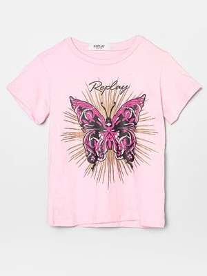 T-shirt z nadrukiem Replay