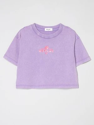 T-shirt z nadrukiem Replay