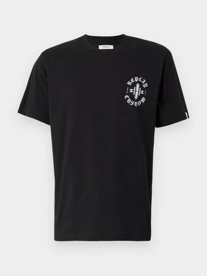 T-shirt z nadrukiem Replay czarny