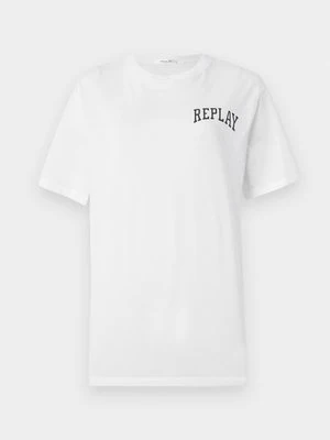 Zdjęcie produktu T-shirt z nadrukiem Replay biały
