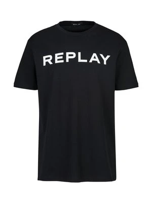 Zdjęcie produktu T-shirt z nadrukiem Replay czarny