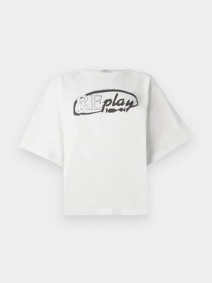 T-shirt z nadrukiem Replay