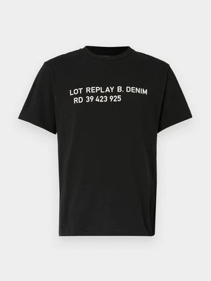 Zdjęcie produktu T-shirt z nadrukiem Replay czarny