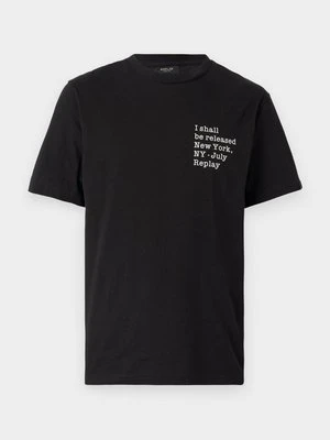 Zdjęcie produktu T-shirt z nadrukiem Replay czarny