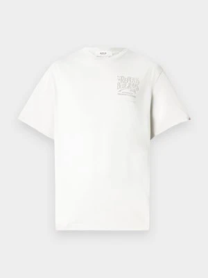 Zdjęcie produktu T-shirt z nadrukiem Replay mleczny