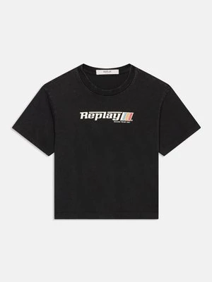T-shirt z nadrukiem Replay